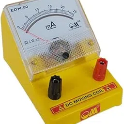 Om Meters EDM-80 Desk Stand Analog 0-25mA DC Moving Coil Ammeter (Yellow)-picture-19