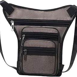 FABLOFT Drop Leg Bag Waterproof Fanny Pack Waist Pack for Motorcycle Cycling Fishing Khaki-image-4