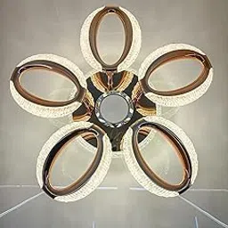 swanart Elegant Rose Gold LED Ceiling Light with Integrated Bluetooth Speaker & Remote Control – Dimmable Flush Mount for Bedroom, Living Room, Kitchen – Enhanced Home Ambiance-picture-13