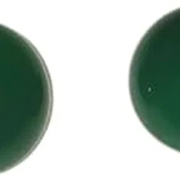 gempro Gemstone Green Onyx Stud Earrings, Elegant Brass Setting, 0.8-inch for Women and Girls-picture-13