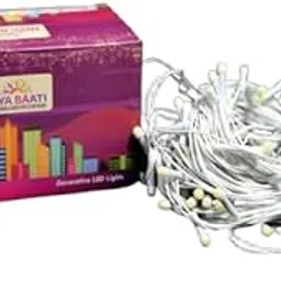 DIYA BAATI Decorative LED String Lights, Warm White, Indoor, 10 Meters, Festival Lighting, Diwali Lighting (Pack of 1)-picture-12