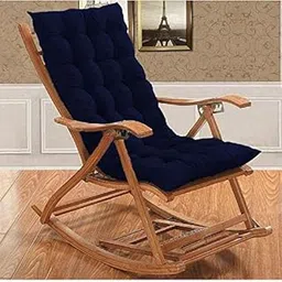 Mom's Moon Rocking Chair Cushion for Home/Office/Garden and seat pad (Size-16 x 45 Inch) Dark Blue-image-1