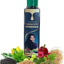 generic Sembaruthi Herbal Black Hair Oil for Men & Women with Ayurvedic herbs of Amla, Henna, Hibiscus & Bhringraj Oil | Paraben free | 200ml-picture-4