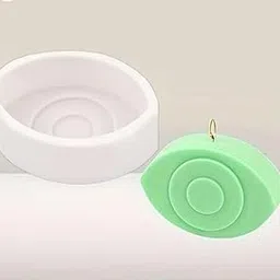 Evil Eye Decorative Candle Mould Set, 12.3 x 7.4 cm, White and Blue, 159g Candle Weight-picture-26