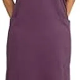 blissclub AM:PM Dress | Relaxed fit| Side Panels | Pockets | Side Slit | Round Neck | Half Sleeves-picture-40