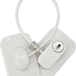 Refrigerator Lock Freezer Door Lock Cabinet Lock Strong Adhesive Lock Window Door Restrictor Cable For Baby Toddler Child Safety Device,1 Count,Multicolor-picture-12