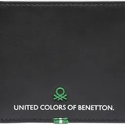 united colors of benetton Men Leather 8 Card Slot Slimfold Wallet - Black, (Eadie)-picture-52