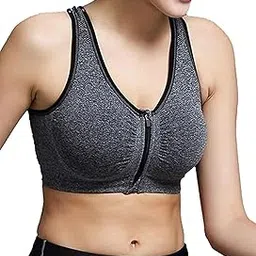 penance for you Women's Padded Full Coverage Front Zip Closure Sports Bra for Gym, Yoga, Running, and Fitness(Removable Pads)-picture-33