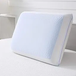 Grin Health SleepOnCloud Cooling Gel Memory Foam Pillows for Sleeping Soft Pillow for Neck Pain Relief Ergonomic Ortho Cooling Gel Pillow for Shoulder, Neck Support & Back Pain Relief - Regular image 1