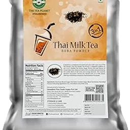 Tea Planet Thai Boba Mix – Authentic Vegan Bubble Powder for DIY Milkshakes, Smoothies, Dessert Beverages, Frozen Drinks & Café Specials | Non-GMO, Aromatic, Gluten-Free | (1000gms)-image-92