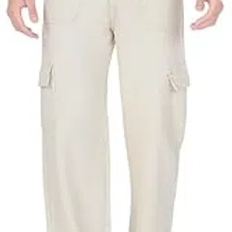 mq denim Men's Wide Leg 6-Pocket Mid Rise Cargo Jeans, Non-Stretchable and Pure Cotton Denim. Trendy and Comfortable Casual Wear.-picture-18