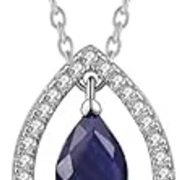 nilu's collection Contemporary Cubic Zirconia Pendant with Chain, Neck pieces for Women, Jewellery Gifts for Women & Girls-picture-17