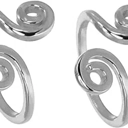 gems vibes Unique 925 Sterling Silver Toe Ring Best Diwali Gift For Women & Girls 925 Sterling Silver Toe Ring Summer toe ring-picture-13