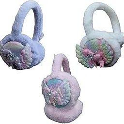 Cutest Newest UNICORN HORSE GLITTER Girls Colorful Faux Fur Winter Ear Warmer Earmuff (01 Pc.) Mix Colour-image-21