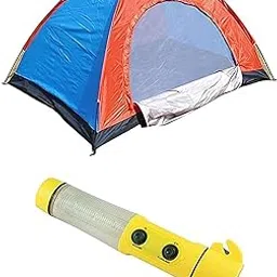 shopper 52.com Camping Tent Portable Foldable Tent for Picnic/Hiking/Trekking Tent Dome Tent 4 Person Tent with Car LED Flashlight Emergency Hammer Torch - 4TENTCRTORH-picture-33