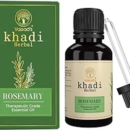 Vagad's Khadi Rosemary Oil for Healthy Hair and Shiny Skin, Undiluted, 100% Pure & Natural- Therapeutic Grade for aromatherapy | 15ml-picture-41