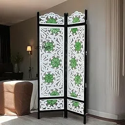 Lucky Lumber Living Room Partition Wooden Room Divider Solid Wood Room Divider Wood Separator Office Furniture Wooden Partition (6 Feet 2 Panel)-image-74