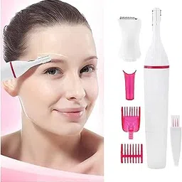 WOODCELL 5 in 1 Electric Trimmer Eyebrows Trimmer Touch Beauty Styler Hair Removal Underarms Legs Hair Remover For Ladies Painless Trimmer for Women (Multi color)-picture-22