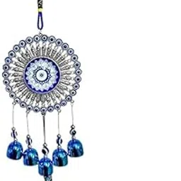 Griscon Wind Chimes Hanging Wall Decor Interior Accessories for The Home Good Decoration and Prosperity - Star Designed Wind Chime 5 Bells-picture-35