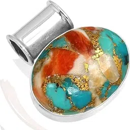 925 Sterling Silver Statement Pendant for Women 12x16 Oval Gemstone Handmade Jewelry for Gift (99558_P)-image-32