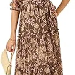 styli Women's Wrap Maxi Dress with Frill Detail-picture-39