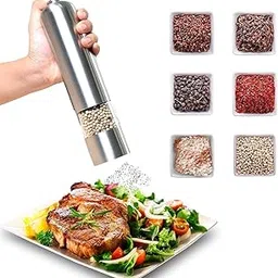 DITCAFOS Paper Muller Electric Salt & Spice Pepper Grinder Crusher and Battery Operated Salt Pepper Spice Mill Hand Grinder-picture-27