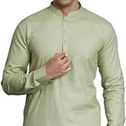 ekatva ethnic Men Mint Pure Cotton Self Jaquard Kurta Pyjama-picture-20