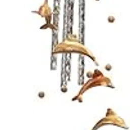 70cm Wind Chime Home 4-Tube Dolphin Wooden Yard Garden Decor Outdoor Living Gift-picture-30