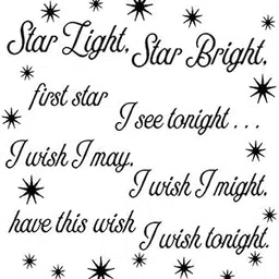 captive decals Star Light Star Bright 1 pc 3-1/2" X 3-1/2" Black Fused Glass Decals-picture-10