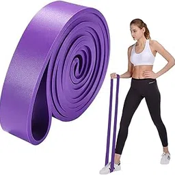 Heavy Resistance Band for Workout Set Exercise & Stretching Pull Up Bands for Home Exercise for Gym Men & Women Exercise Bands Toning Bands Resistance Band for Stretching (Purple)-picture-19