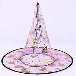 FancyDressWale Witch Hats Caps, Witch Costume Accessory for Adults and Kids, Halloween Christmas Witch Decoration, Party Cosplay Favors-picture-12