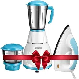 Havok 750 Watt Mixer Grinder with 2 Jars for Grinding, Mixing with Powerful Motor & 1100 Watt Dry Iron | 2 Year Warranty | (Blue & White, Combo Offer)-picture-35