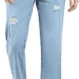 monte carlo Women Straight Fit Denim Jeans | Solid Pattern | Button Closure | Stylish Mid-Rise Jeans for Women's-picture-10