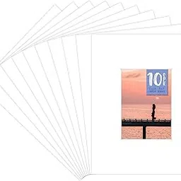 10 11x14 8-ply White Picture Mats for 5x7 Photo Picture-picture-24