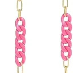 BARBUDDY 1PC Pink & Gold Chain Spectacle Sunglass Eyeglass Facemask Chian Multi Use Chain For Girls & Womens-picture-24