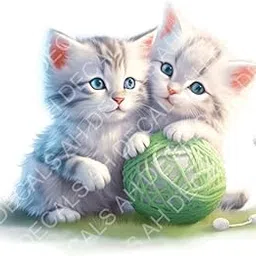 Cute Kitten Wall Sticker for Kid Baby Room Home décor (50x60cm)-picture-12