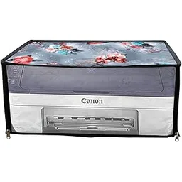 HomeStore-YEP Printer Cover Compatible for Canon Pixma MG2577s All-in-One Inkjet Colour Printer with Zipper for Dust Protection Blue Flower-picture-27