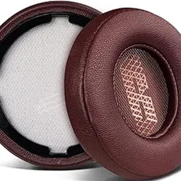SOULWIT Replacement Ear Pads for JBL Live 400BT/Live 400 BT On-Ear Wireless Headphone, Earpads Cushions with Softer Protein Leather, Noise Isolation Foam - Red-picture-13