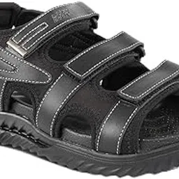 medifeet Men's Double Velcro Float Sandals (BLACK, numeric_6)-picture-34