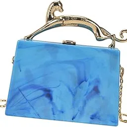 jazzy pearls Women Acrylic Purse Shoulder Bag Fashion Handbag for Prom Party Engagement Blue|Clothing, Shoes & Accessories | Womens Handbags & Bags-picture-38