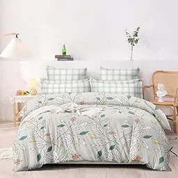 Castiqa Premium Cotton King Size Quilt Cover/Duvet Cover/Rajai Cover/Blanket Cover with Zipper Closure 90x100 Inch (Multicolor)-image-97