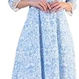 Pink Paisley Printed Pure Cotton Anarkali Kurta and Pants Set-image-15