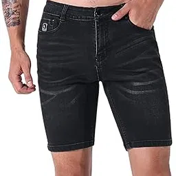 l'monte Imported Men's Premium Stretch-Fit Denim Shorts – Sleek Skinny Fit, Lightweight Casual Jeans with a Comfortable Waistband for Everyday Wear-picture-27
