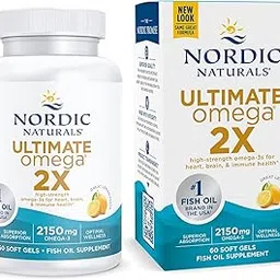 Nordic Naturals Ultimate Omega 2X | 2150 Mg Omega 3 Fish Oil Supplement EPA And DHA | Omega 3 For Optimum Wellness & Brain, Heart Health | Omega 3 Lemon Fish Oil For Men And Women | 60 Softgels-picture-12