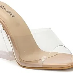retro walk Women Fashionable Block Heels | Stylish Transparent Strap Pumps for Girls & Women-picture-41