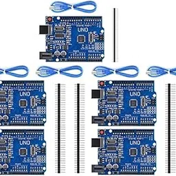 Auto Botix UNO R3 ATmega328P SMD CH340 Development Board With USB Cable and Header Pins Compatible with Arduino Uno and IDE (PACK OF 5)-picture-20