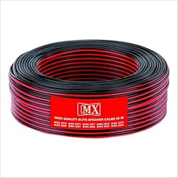 MX High Performance Red & Black Speaker cable 21 WIRE = 22 AWG -50 meters Coil - Premium Speaker Wires for Home Theater Systems, Speakers, Vehicles, Car Audio, Amplifiers, Receivers audio wire-picture-21
