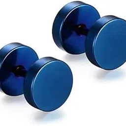 meenaz Jewellery Stainless Steel Blue Studs Earings/Earring for Men/Boys/Boyfriend/ - BALI-M906-picture-50
