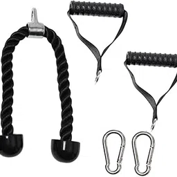 MERISHOPP Tricep Rope Pull Down Cable LAT Pulldown Attachment for Exercise Gym Workout| Sports Equipment | Outdoor Sports Gear | Exercise Gear image 1