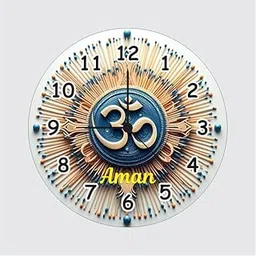 Personalized Om Mandala Wall Clock with Name | 12 Inch | 6mm MDF | Quartz Machine | Custom Spiritual Wall Clock for Gifts & Home Dcor-picture-28